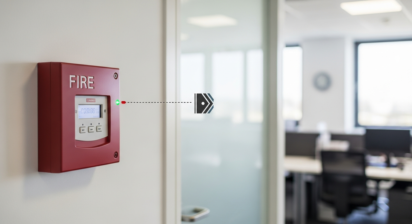 Fire alarm system installed in Bangladesh office for workplace fire safety